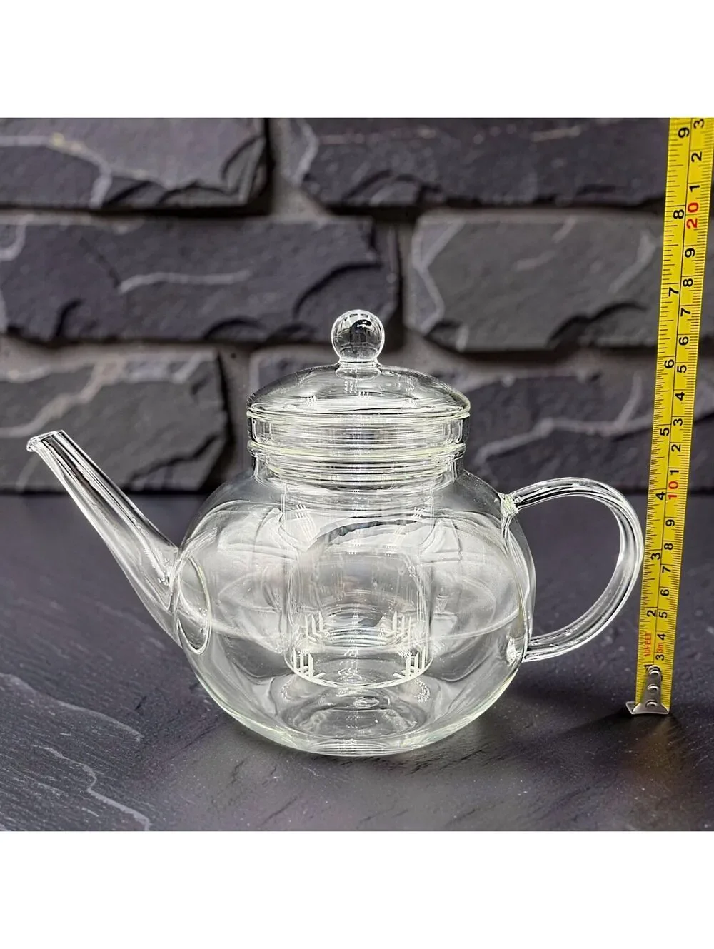 Teabloom Celebration 40 oz Glass Teapot With Infuser & Original Box